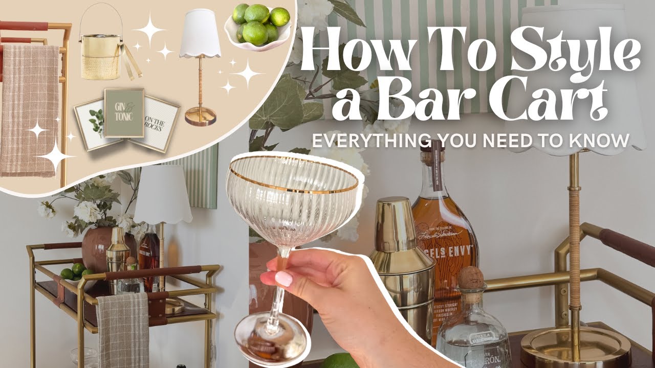 How To Style A Bar Cart (Simple 4 Step Method That Looks SUPER Good)