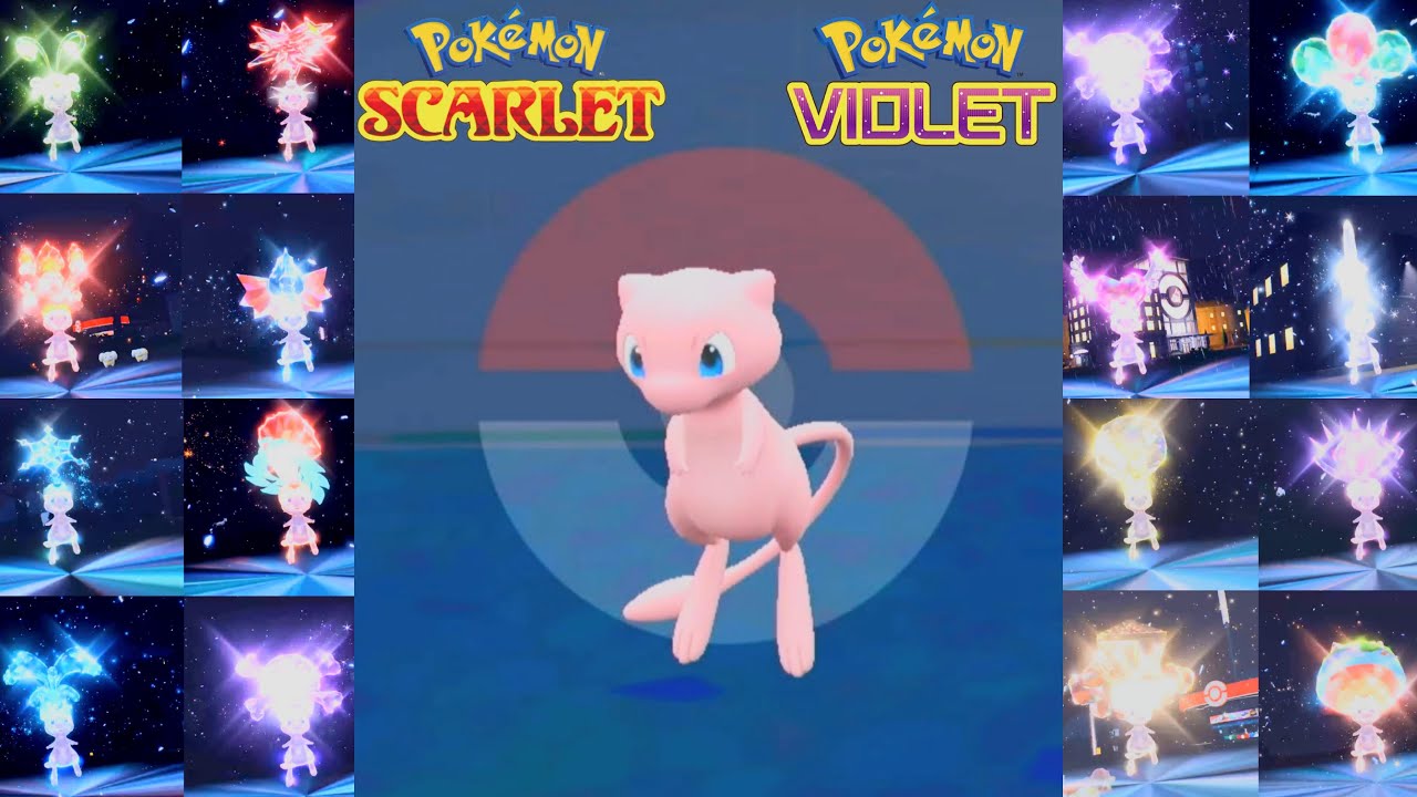 Pok&eacute;mon Scarlet & Violet - Mew All 18's Type of Tera Form & Including Moved Attack