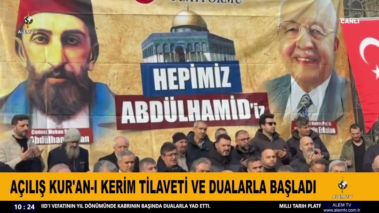 Milli Tarih Platformu, Osmanlı Devleti&rsquo;nin 34. padişahı II. Abd&uuml;lhamid&rsquo;i   dualarla yad etti.