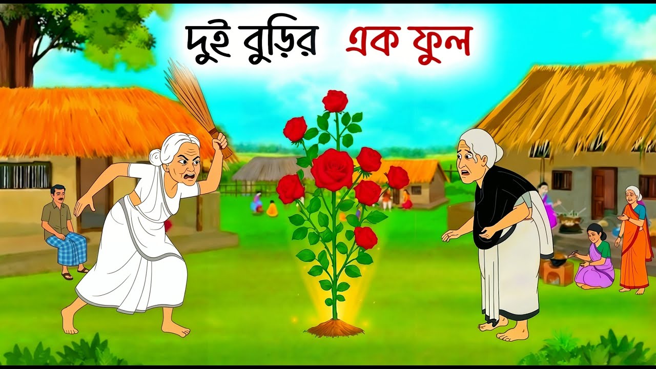 দুই বুড়ির এক ফুল | Bengali Fairy Tales Cartoon | Rupkothar Bangla Golpo | Thakumar Jhuli