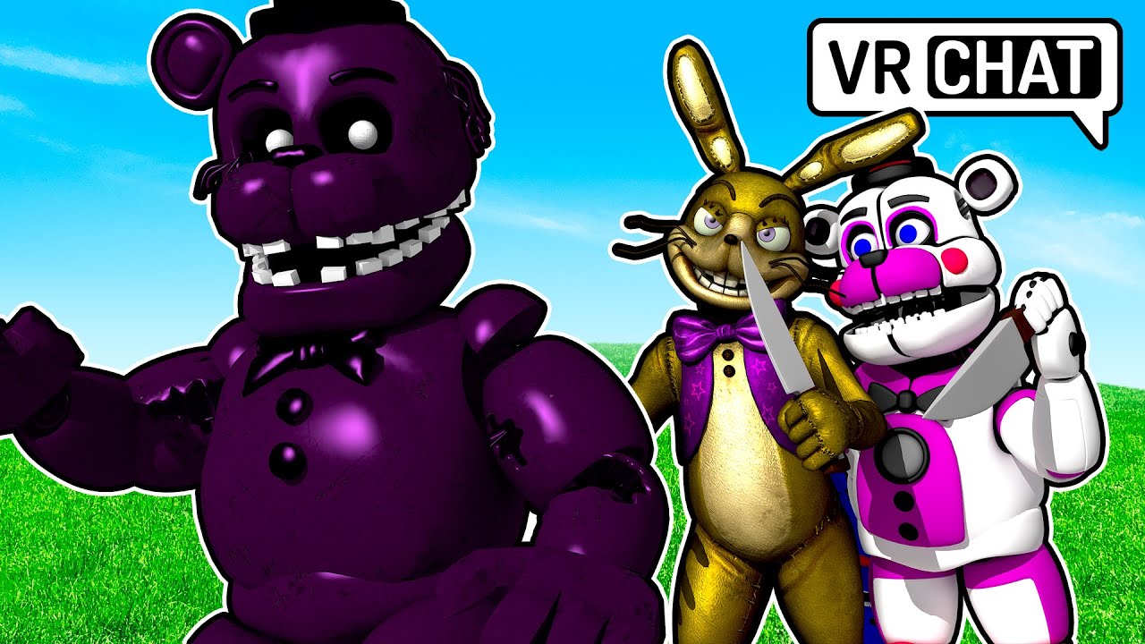 Funtime Freddy PLAN to KILL Shadow Freddy with Glitchtrap in VRCHAT