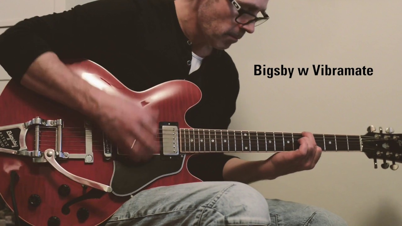 Gibson ES-335 - Bigsby vs no Bigsby (NB! It might rather be the roller bridge vs the normal bridge)