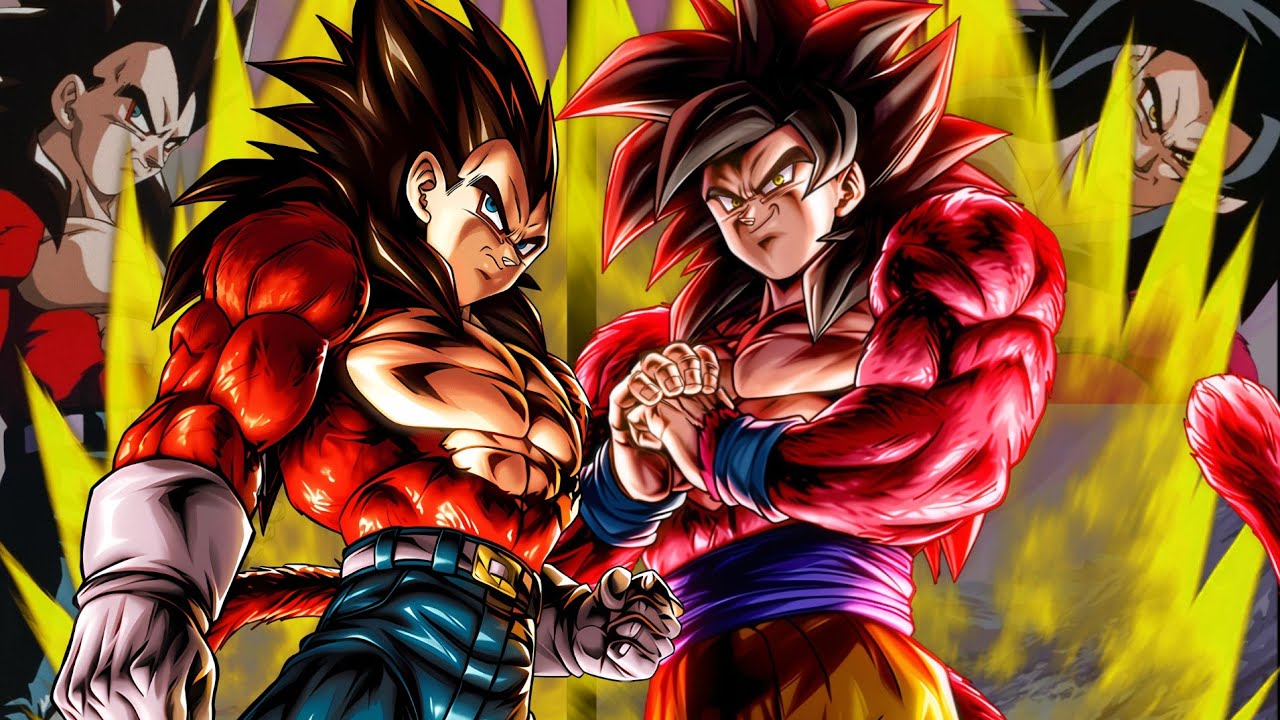 Part 2 of the dokkan 11th Anniversary, Super saiyan 4 goku and super saiayn 4 vegeta. 