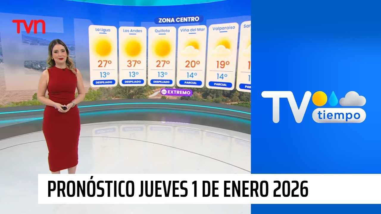 Pronóstico del tiempo: Jueves 1 de enero 2026 | TV Tiempo