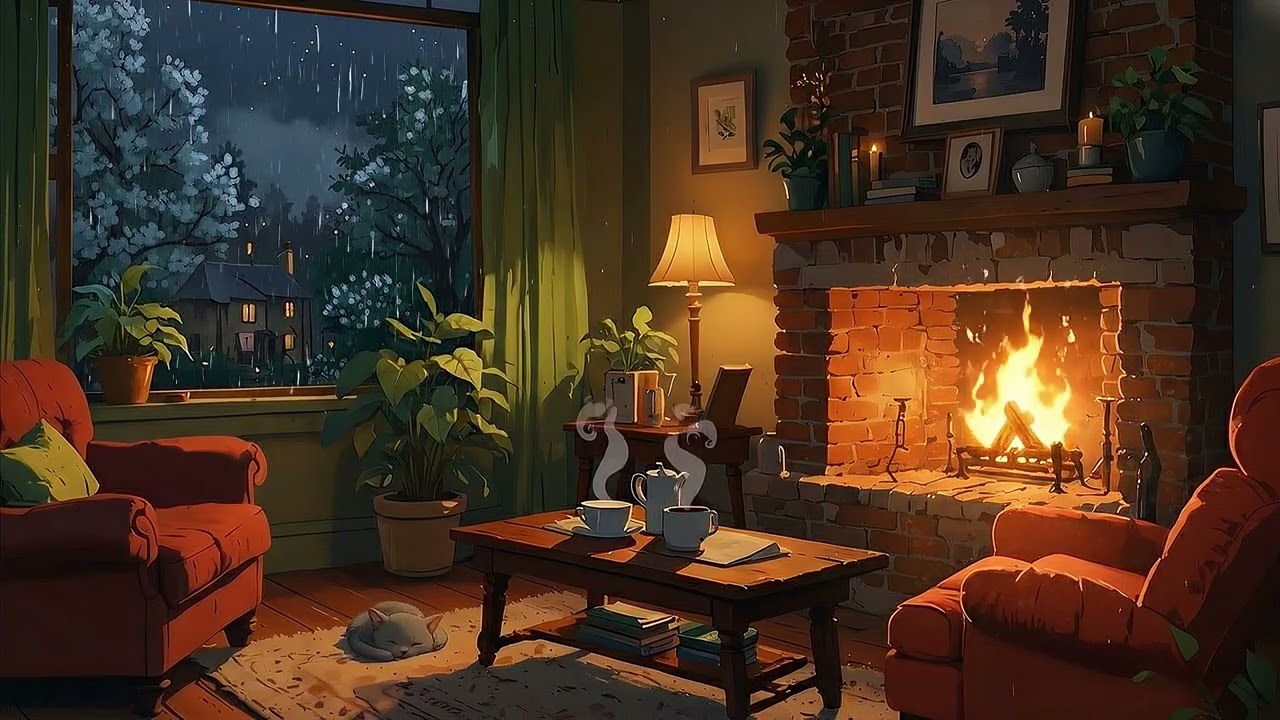 Calming Lofi Rain 🌧️ Chill Beats for Focus, Study & Sleep