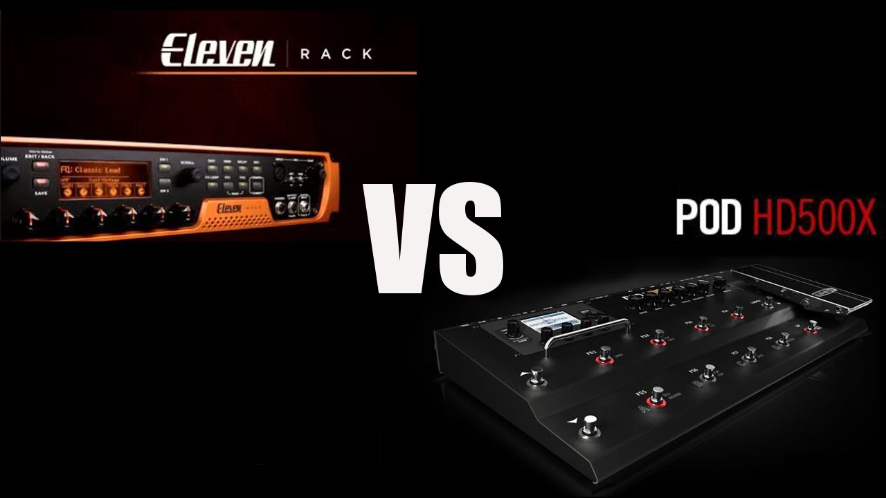 AVID ELEVEN RACK VS LINE 6 POD HD500X BATTLE Demo
