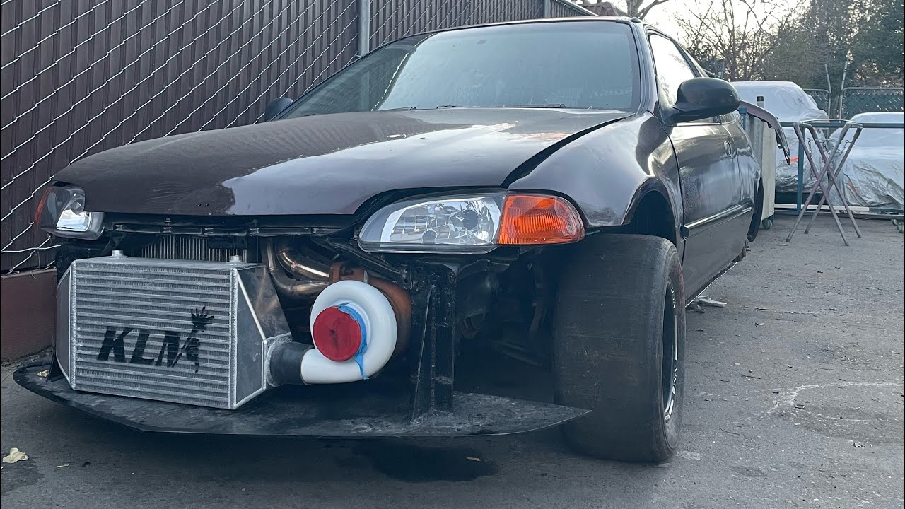 Drag wing install on a Honda EG