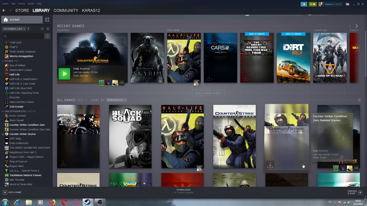 STEAM Review New Open BETA Library !! 17.9.2019 *NEWDESIGN*