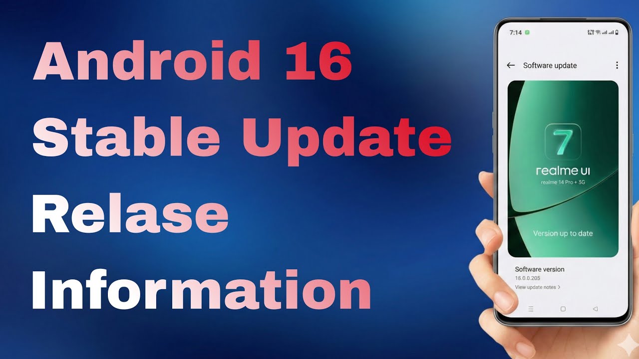 Anything Tech is live android 16 stable update information #realme #smartphone