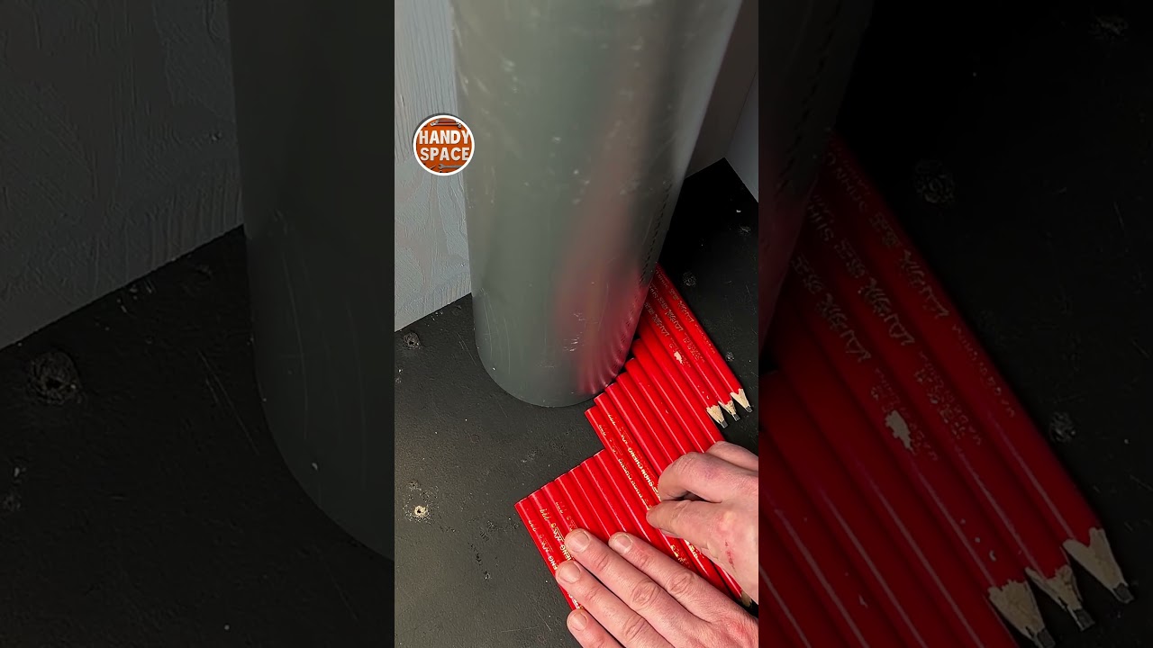 Perfect Shape Copy! Pencil and Tape Trick! #tricks #hack