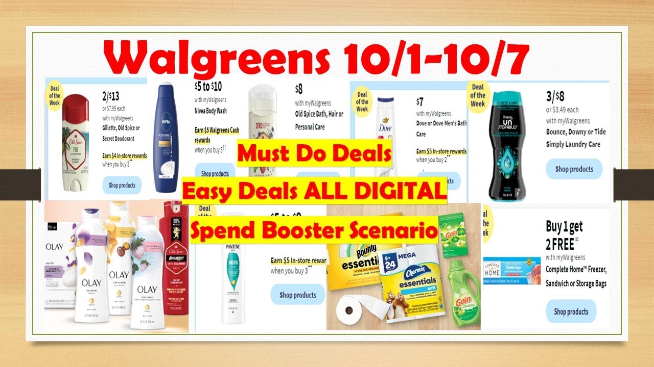 Walgreens Best Deals 10/1-10/7 | ALL DIGITAL COUPONS easy Deals