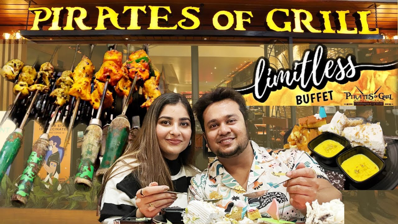 UNLIMITED FOOD AT PIRATES OF GRILL | FOOD VLOG || VLOG 70