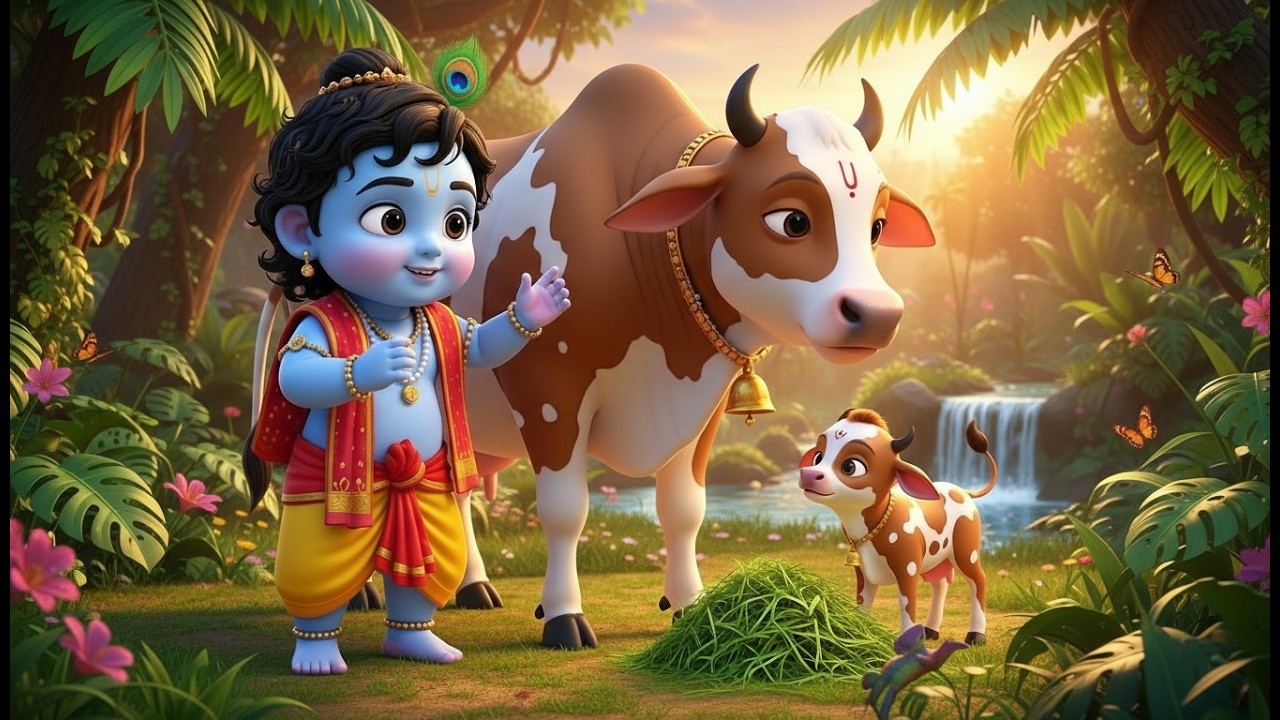 छोटी छोटी गैया छोटे छोटे ग्वाल। Choti Choti Gaiya Chote Chote Gwal। #kanha #krishna #krishnabhajan