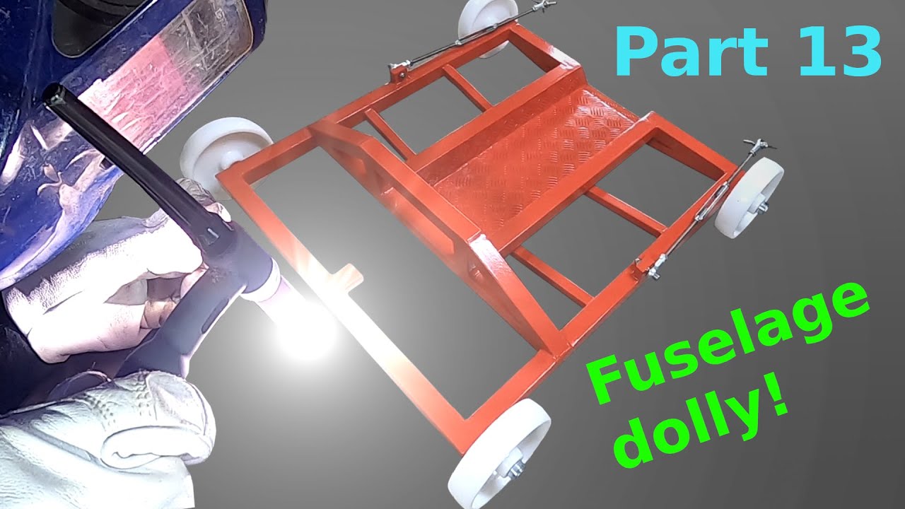 TIG welding an aluminium dolly! - Scheibe Falke SF-25b motor glider - Airplane restoration #13