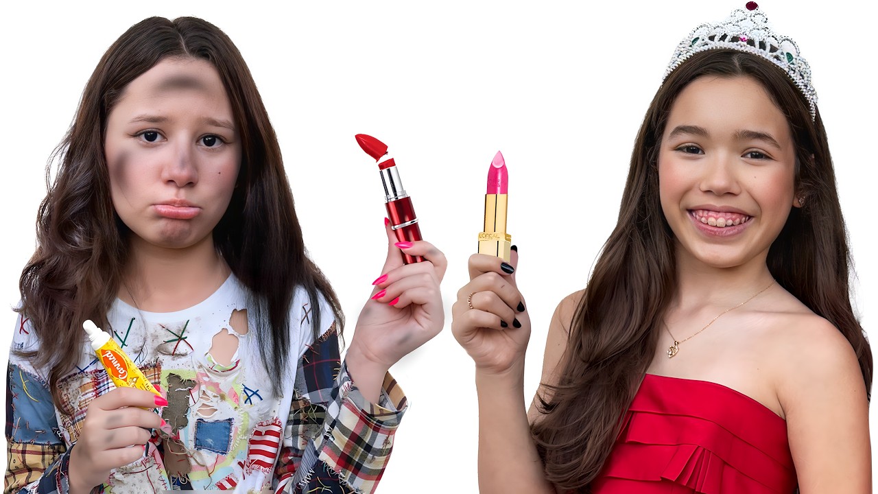 👑 Богатые Сёстры VS Бедные Сёстры сражаются за РОСКОШНЫЙ МАКИЯЖ!