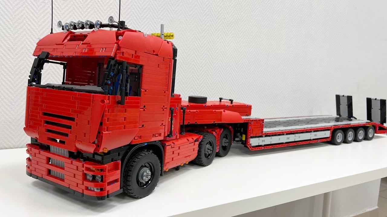 Unboxing MOULD KING 19005 Pneumatic Tractor Truck and 19005T Pallet Truck