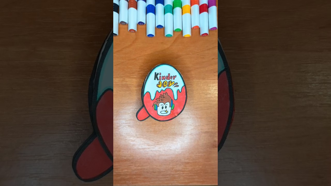 DIY Kinder Joy Noob | Roblox #diy #shorts #roblox