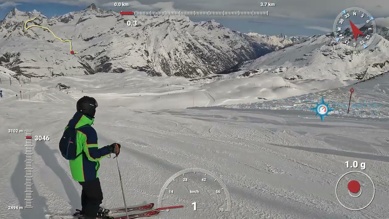 Zermatt 2023.03.16. (Gornergrat - Schweigmatten) 4K, 25fps,