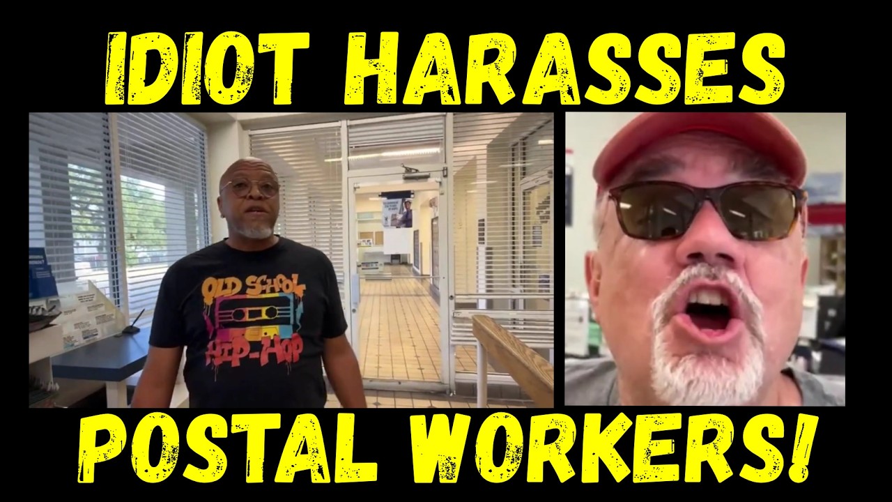 Village Idiot Harasses Postal Workers!