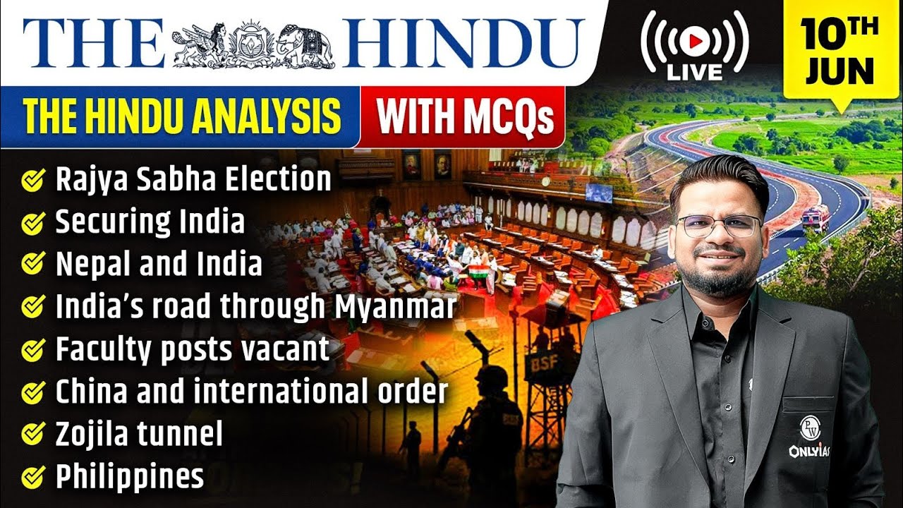 The Hindu Analysis | 10th June 2026 | The Hindu Newspaper  - Practice Questions | Prashant Sir