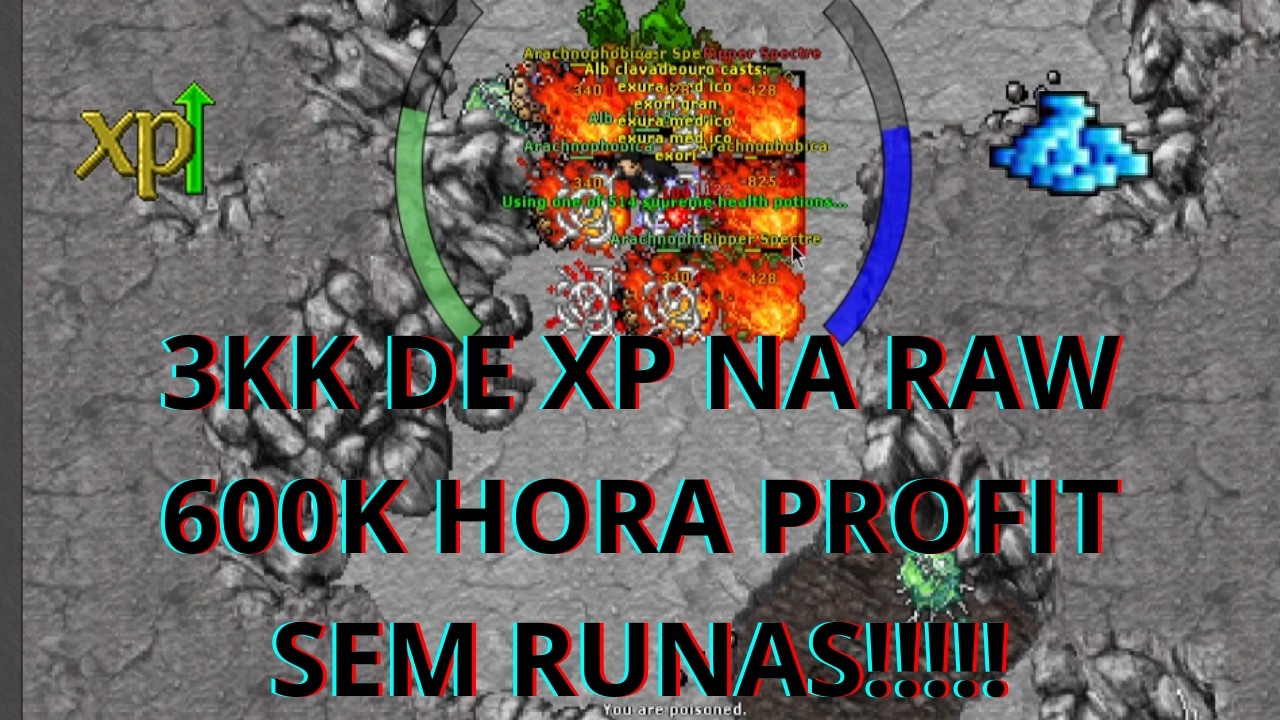 [TIBIA] - HUNT RIPPER SPECTRE EK 470+ 3KK HORA RAW 600K PROFIT