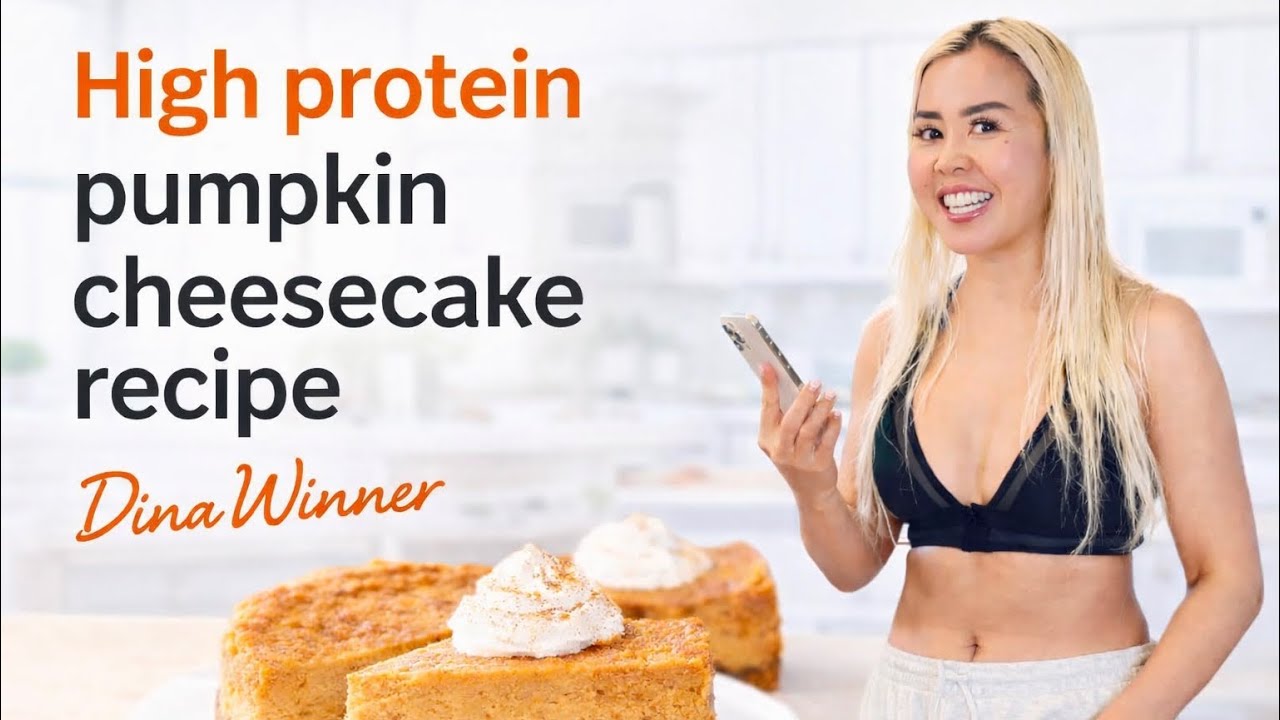HIGH PROTEIN PUMPKIN CHEESECAKE RECIPE!