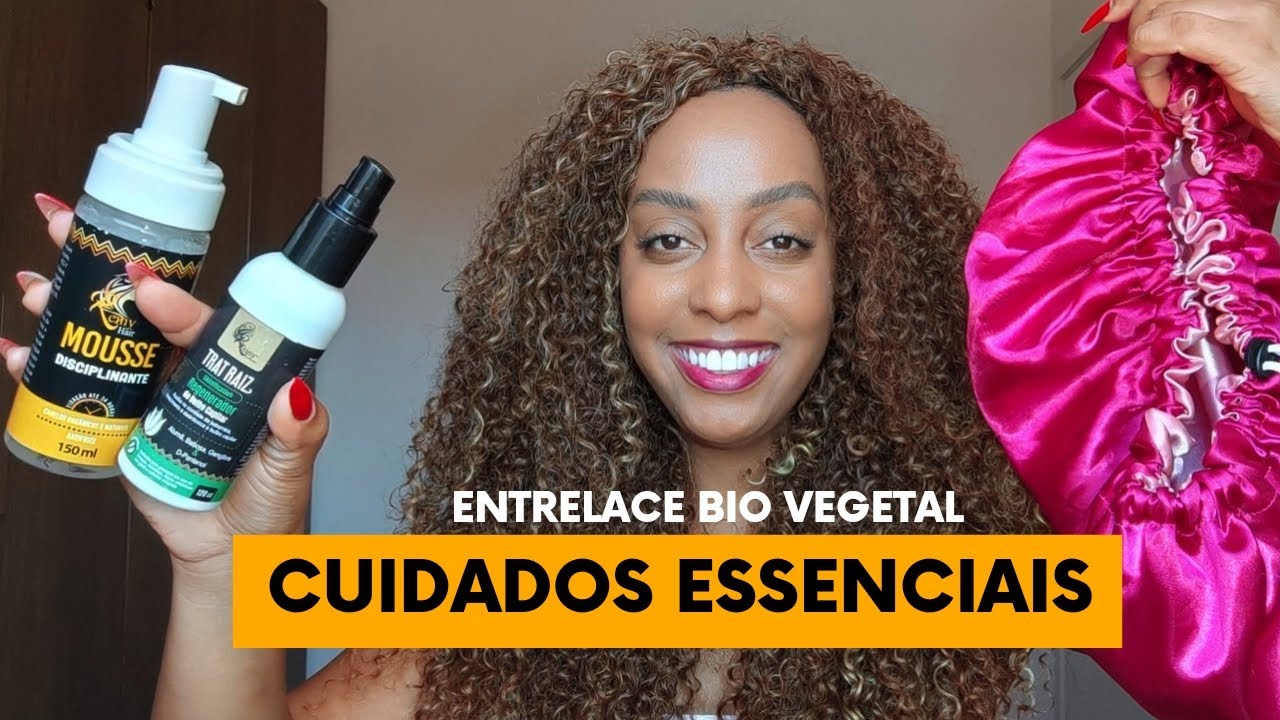 Como cuidar do entrelace cacheado de fibra Bio Vegetal  #cachosdasamy