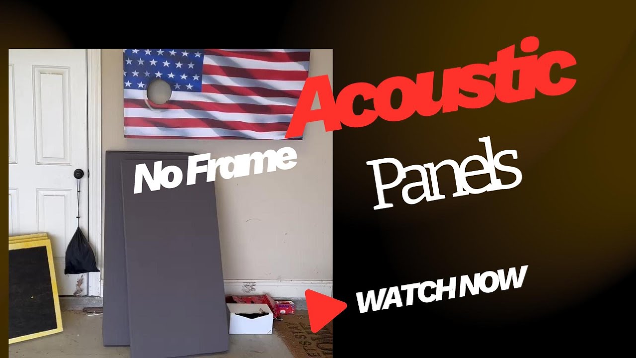 DIY Acoustic Panel, Best Sound Absorbent Material, No Frame Needed!