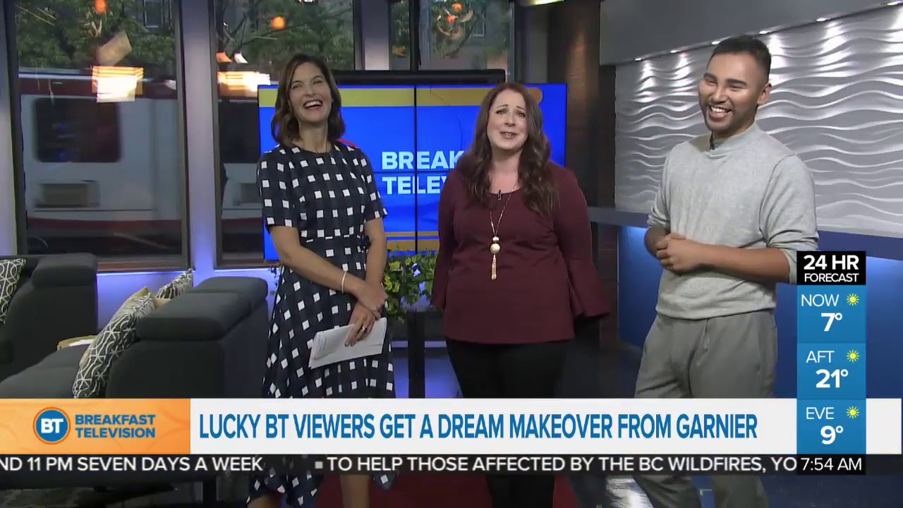 Garnier Makeover 2018 - Hair expert Roger Medina on BT Calgary