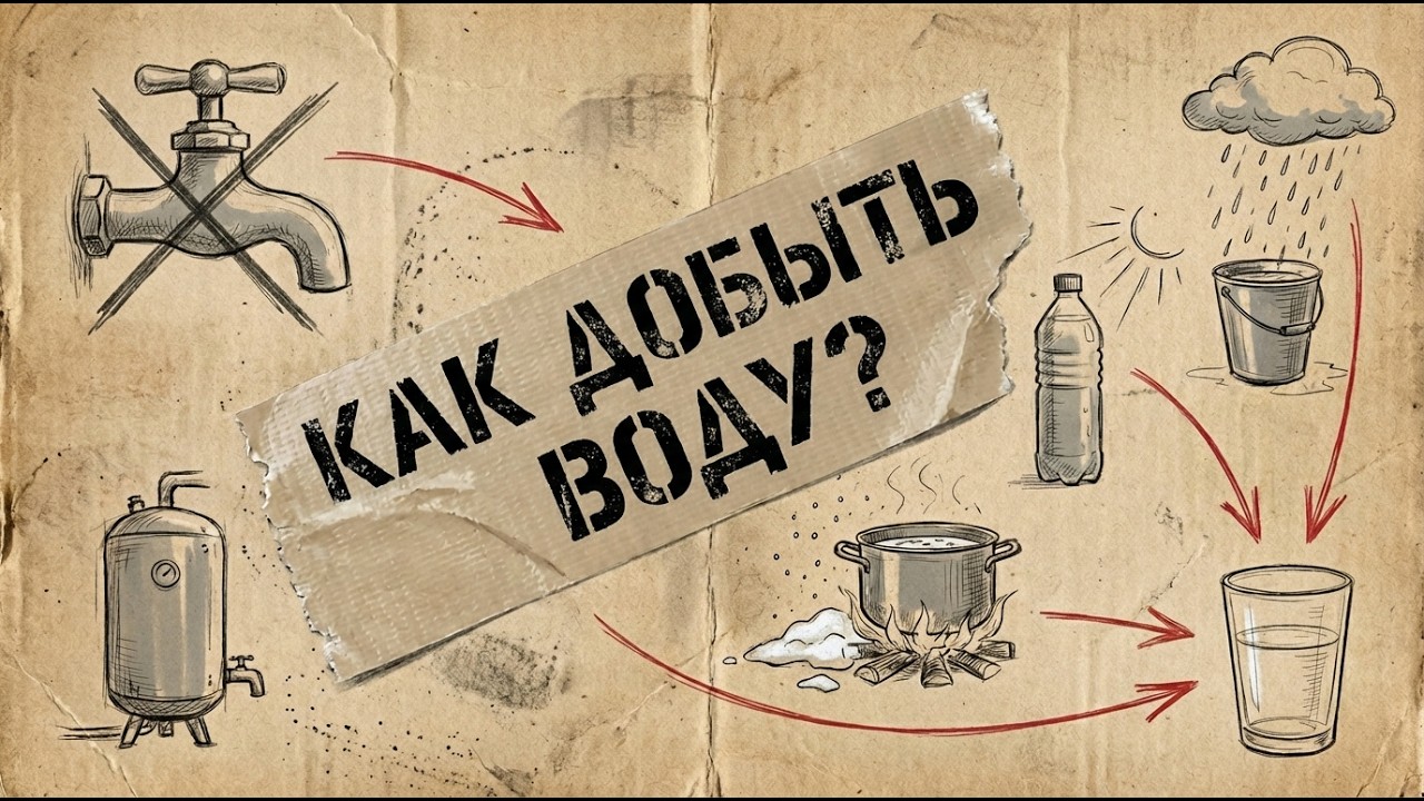 Вода на случай ЧС и блэкаута: поиск, хранение, очистка