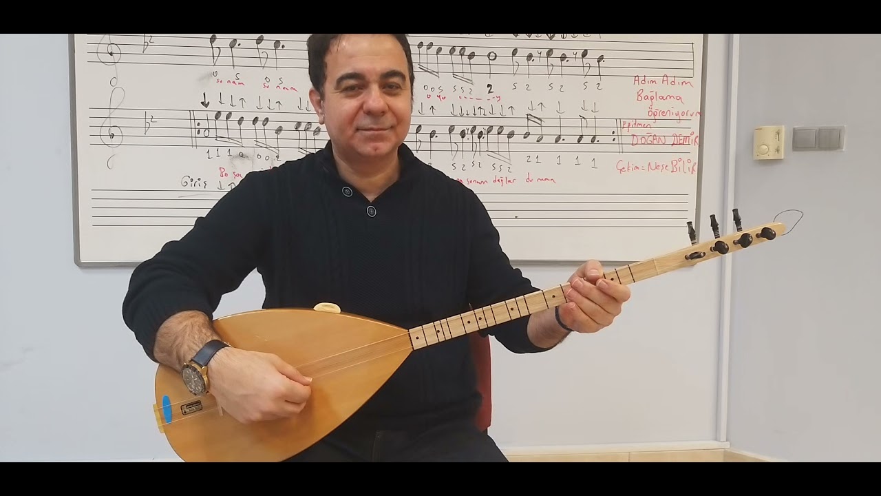 DERS .41.《 SUNAM 》BAĞLAMA DÜZENİNDE UZUN HAVA NASIL ÇALINIR .NOTA VE SOLFEJİ.