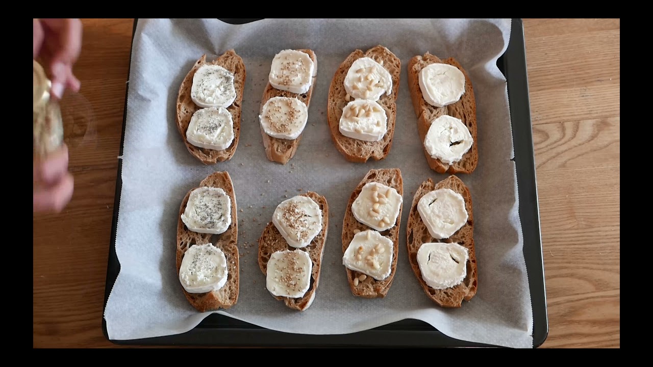 Recette de tartines au chèvre chaud