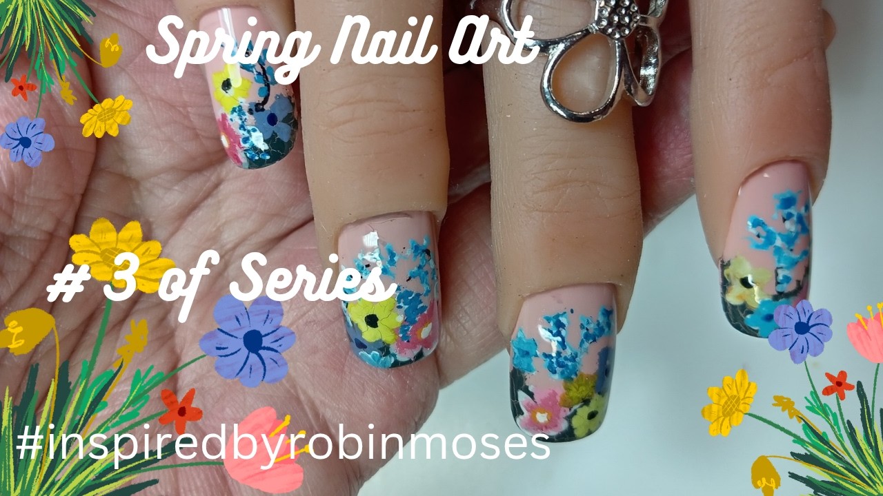 Spring Flowers Hand Painted | # 3 of Series #inspiredbyrobinmoses