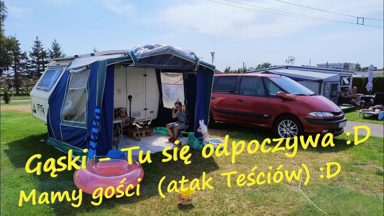 Odpoczynek nad morzem w Gąskach z przyczepą kempingową n 126 :)