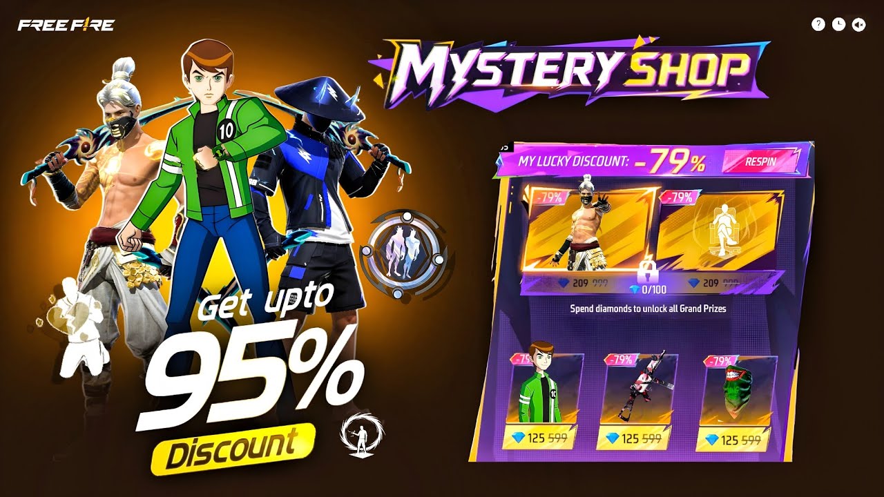 Ben 10 Bundle 💥 Next Mystery Shop Event Ff 🤯🥳| golden shade | free fire new event | ff new event