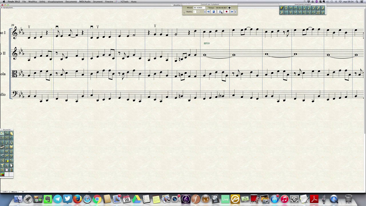 Another day of sun (from LA LA LAND) for string quartet