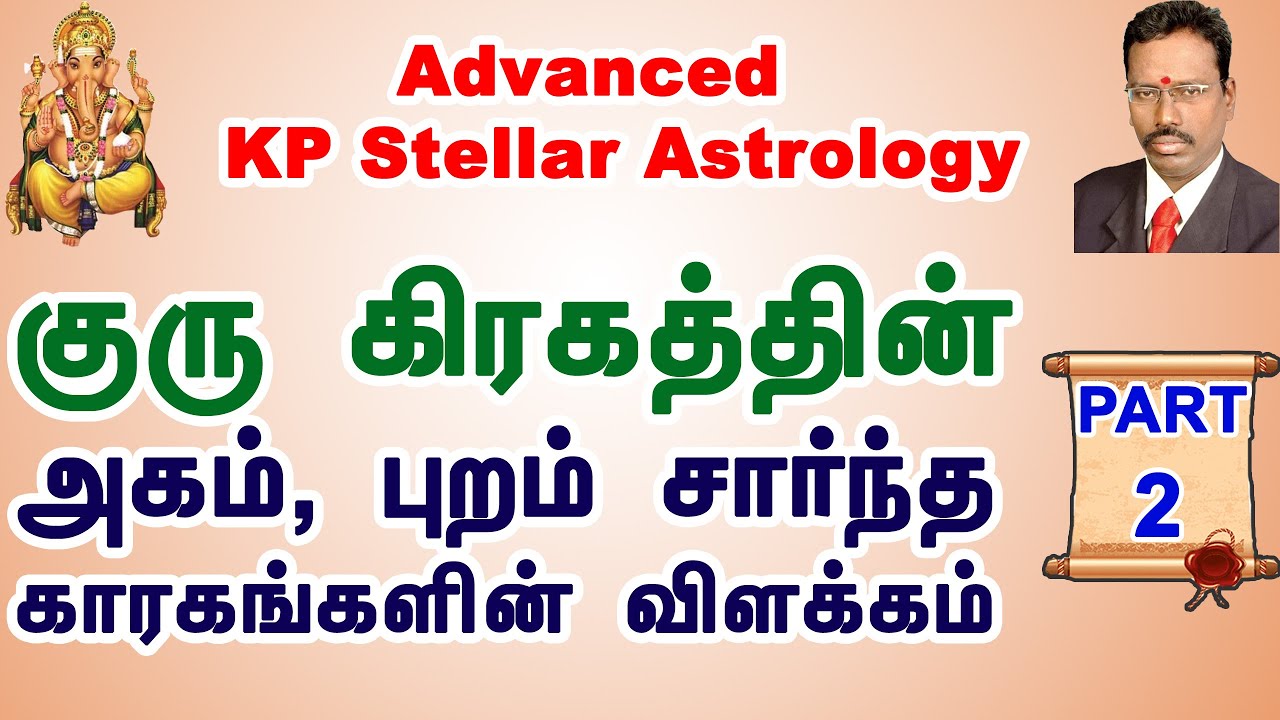 Learn Astrology in Tamil | குருவின் கிரக காரகங்கள் Part 2 | Basic  KP Astrology In Tamil |
