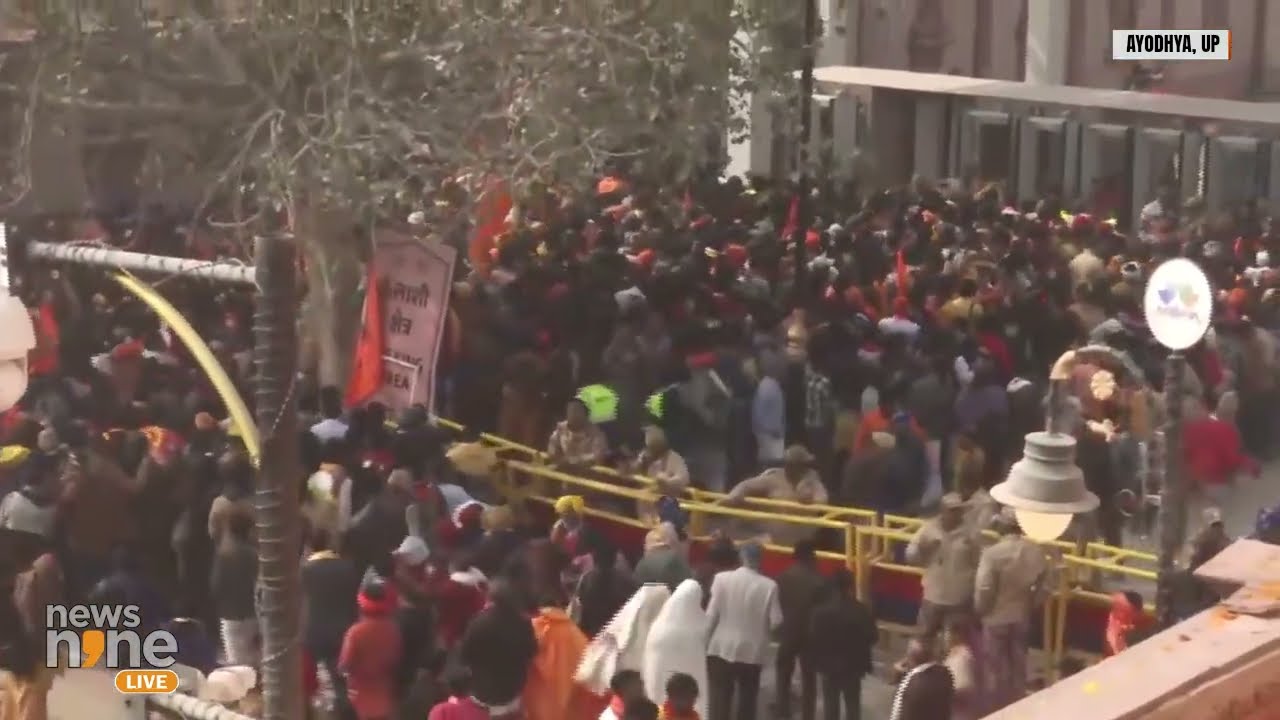 Heavy Rush at Ayodhya Ram Mandir After Ram Lalla's 'Pran Pratishtha' | Ram Temple Darshan Suspended
