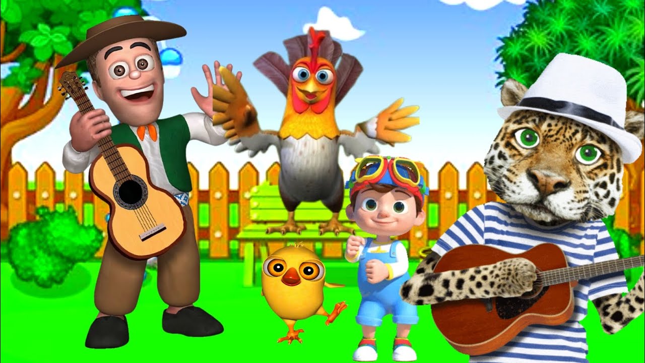 El pollito y el tractor de la granja 3D game pollito pío el Toro se congela jugando 3D