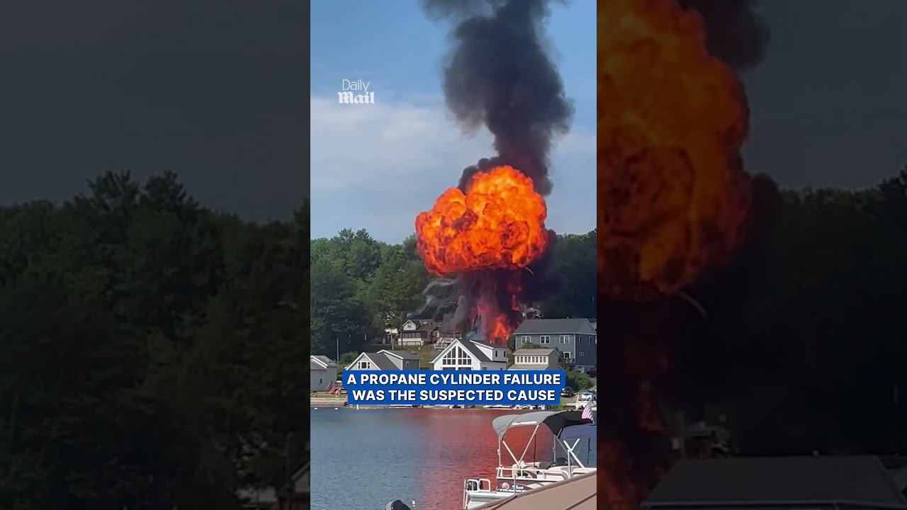 Fireballs from explosion destroy lakeside homes