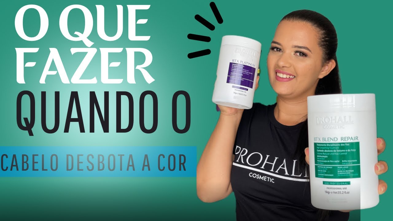 O QUE FAZER PARA NÃO DESBOTAR O CABELO NA HORA DO ALISAMENTO ? BOTOOX EM UM CABELO COM COLORAÇÃO