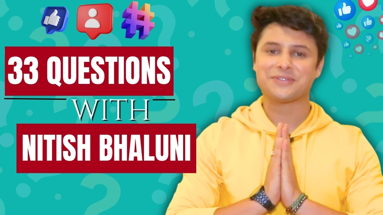 Taarak Mehta Ka Ooltah Chashmah Actor Nitish Bhaluni | 33 Questions About Lifestyle & Personal Life