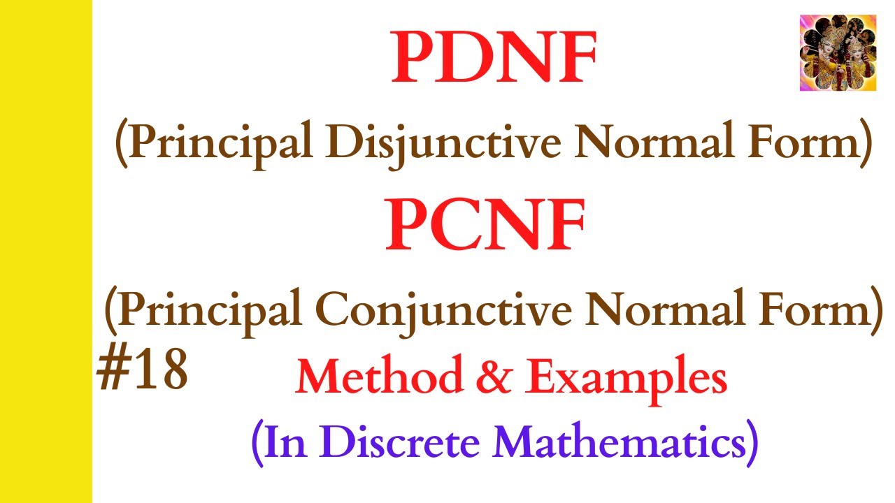18. PDNF and PCNF |Principal disjunctive normal form, Principal conjunctive normal form #PDNF, #PCNF