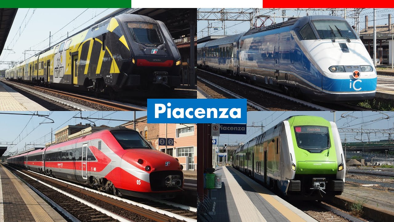 Lo Spettacolo dei treni estivi a Piacenza - Merci, Passeggeri & AV a Piacenza #2!