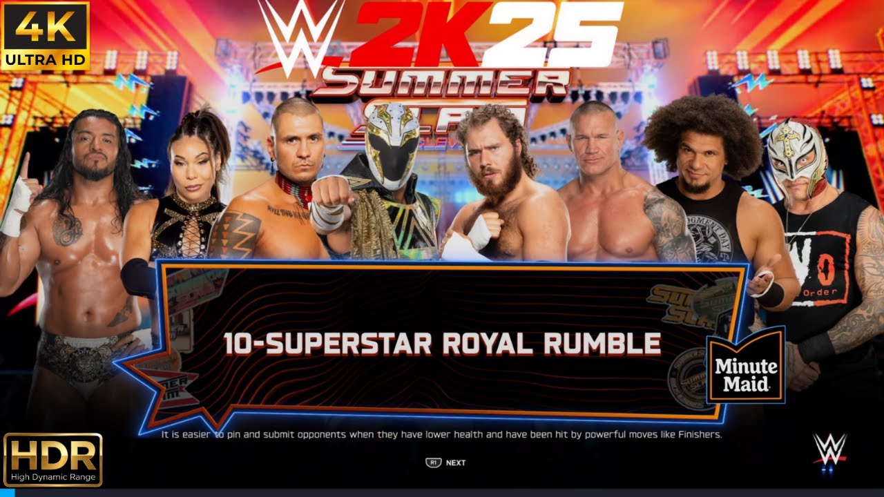 Who will Win? |  10-Superstar Royal Rumble at SummerSlam 💥 | No Commentary | WWE 2K25 4K HDR