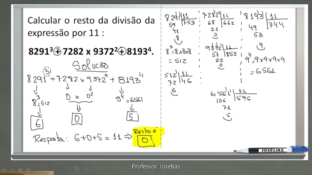 DÚVIDA RESPONDIDA   DIVISIBILIDADE POR 11 MATEMÁTICA