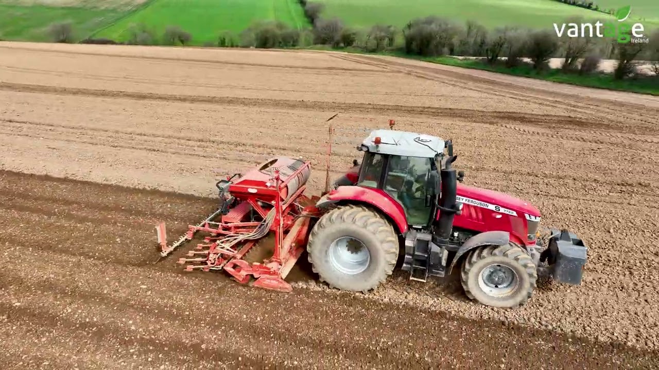 Drilling Spring Barley with Trimble Guidance | vantage Ireland