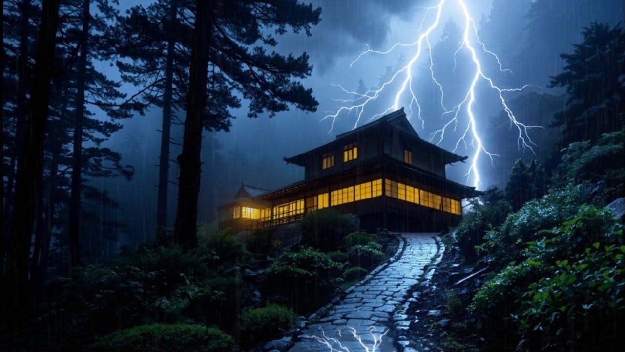 Heavy Thunderstorm Sounds ⛈️ Torrential Rain & Loud Thunder for Deep Sleep and Relaxation