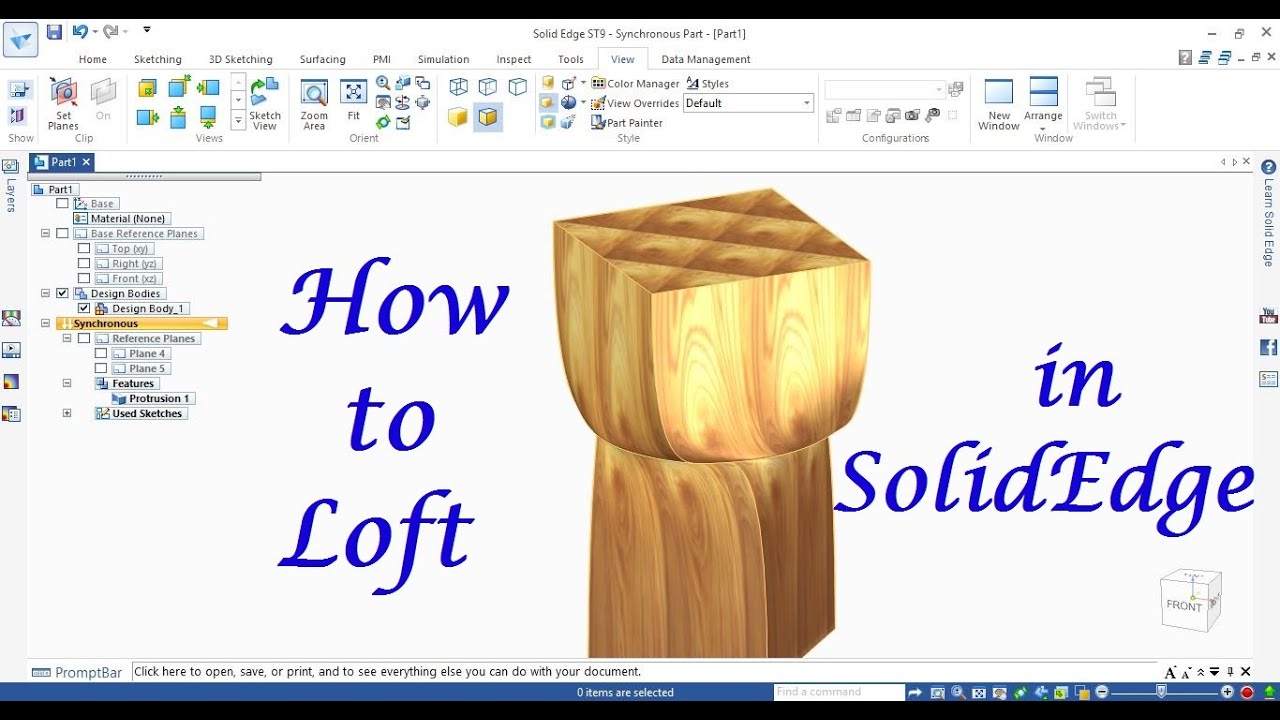 How to Loft in SolidEdge | Loft in SolidEdge | SolidEdge Tutorial | SolidEdge Features