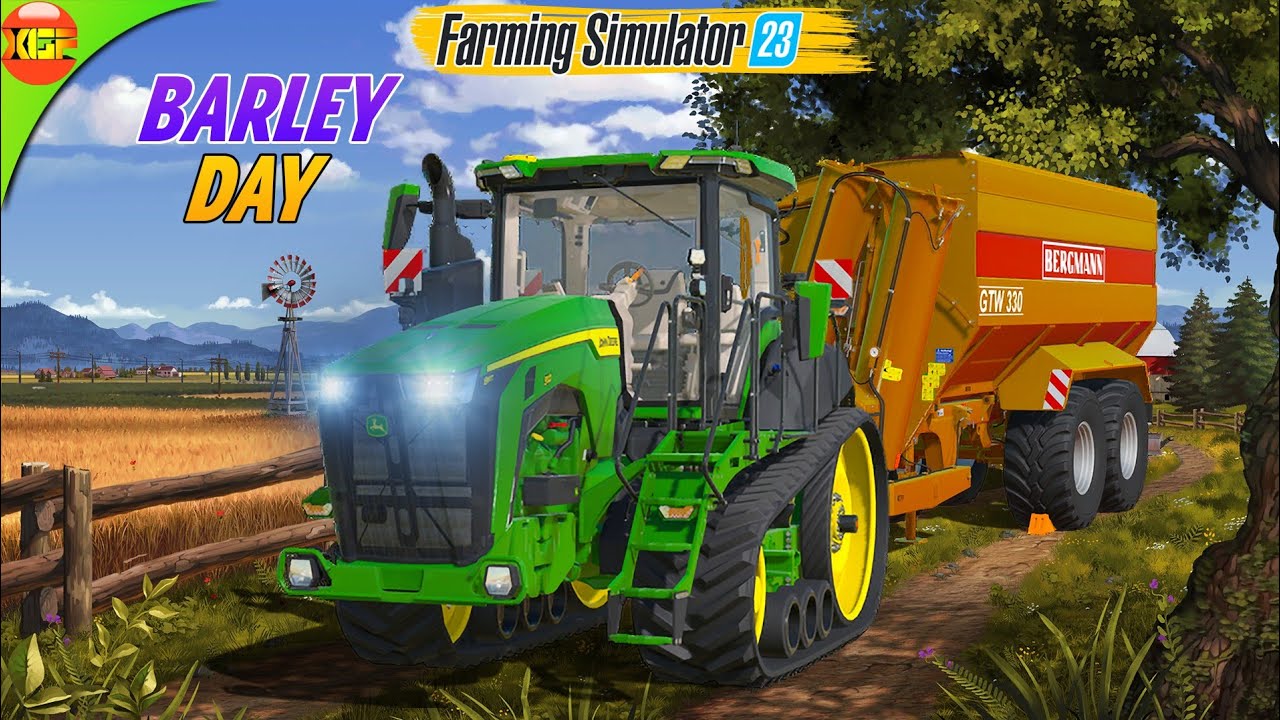 Barley Day! One Day with Every Crop | Farming Simulator 23 Mobile Gameplay